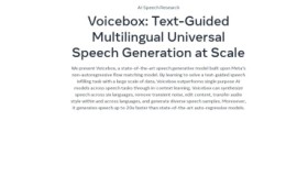 Meta Voicebox