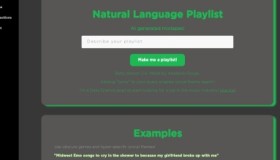 Natural Language Playlist