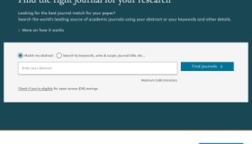 ElsevierJournal Finder